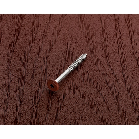 Starborn Starborn Deckfast No. 9 X 1-7/8 in. L Burgundy Star Pan Head Fascia Screws 100 pk FST87L09188